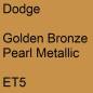 Preview: Dodge, Golden Bronze Pearl Metallic, ET5.